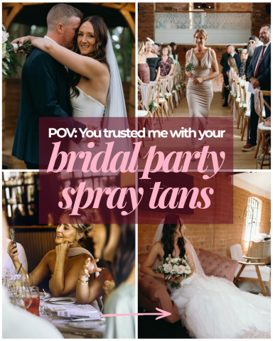 Bridal spray tan