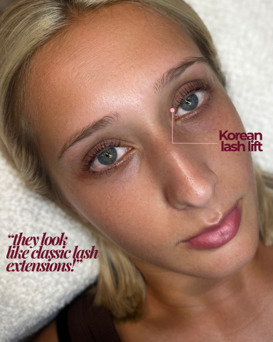 Korean lash lift & tint