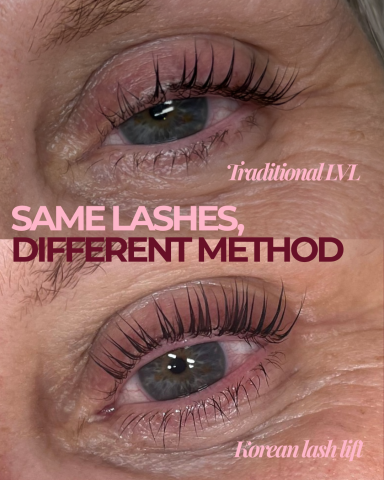 Korean lash lift VS traditional lash lift method