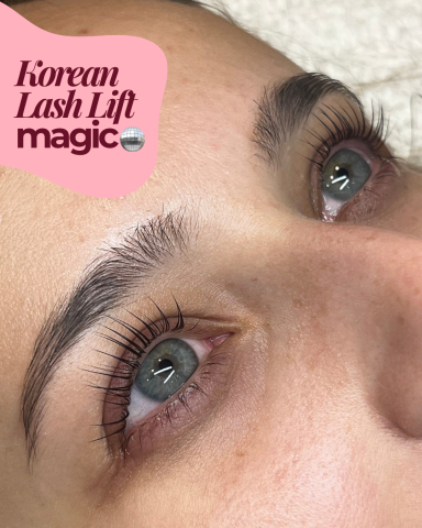 Korean lash lift & tint