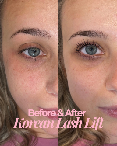 Korean lash lift results