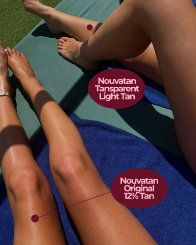 Light spray tan and medium spray tan