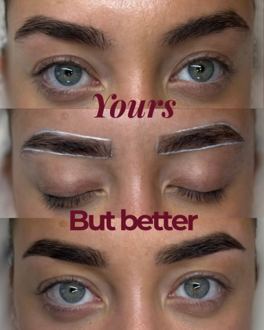 Before and after GBN Signature Brows